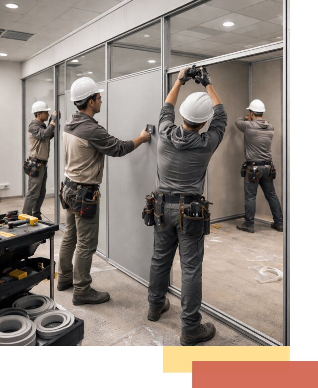 Мобильные офисные перегородки под ключ в Александрове