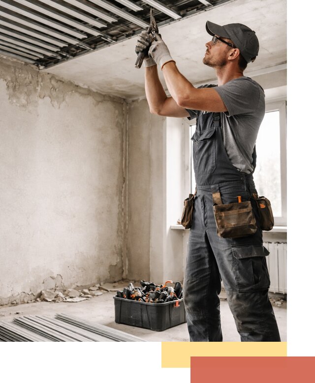 Демонтаж реечного потолка в Александрове быстро и аккуратно