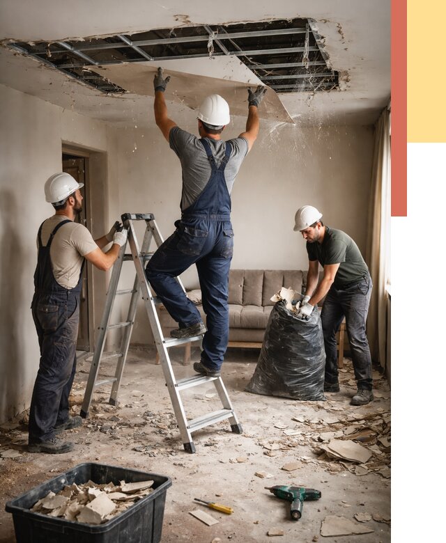 Демонтаж гипсокартонного потолка в Александрове от 450 руб. за м2 — ОТДЕЛОЧНИК-Лкн