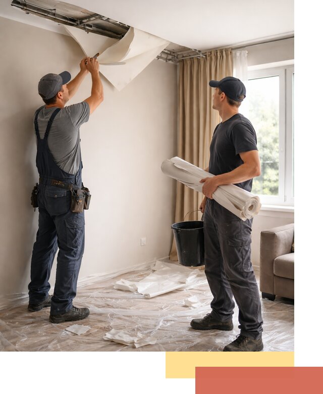 Демонтаж натяжного потолка в Александрове быстро и аккуратно