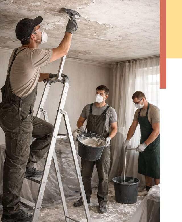 Удаление побелки с потолка в Александрове от 2678 руб. быстро и недорого | ОТДЕЛОЧНИК-Лкн