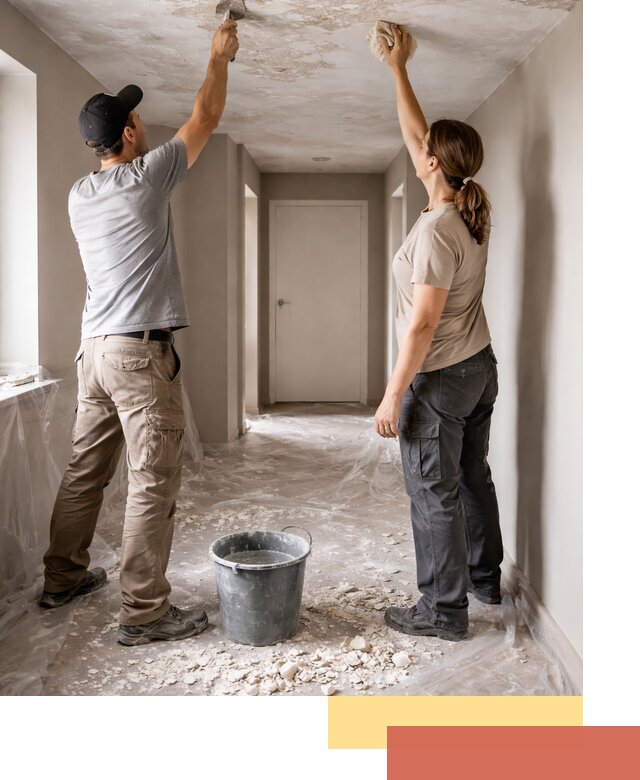 Удаление побелки с потолка в Александрове — быстро и аккуратно