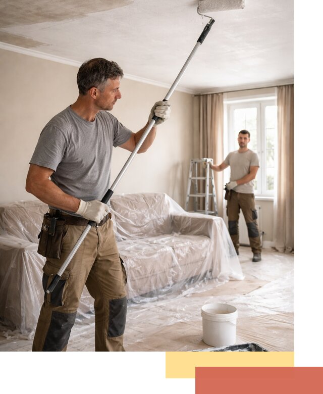 Грунтовка потолка в Александрове — подготовка под покраску и отделку