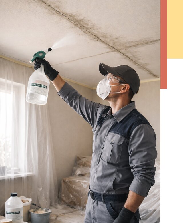 Антисептическая обработка потолка в Александрове от 2678 руб. | ОТДЕЛОЧНИК-Лкн