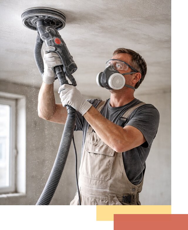 Шлифовка потолка в Александрове — качественная подготовка под отделку