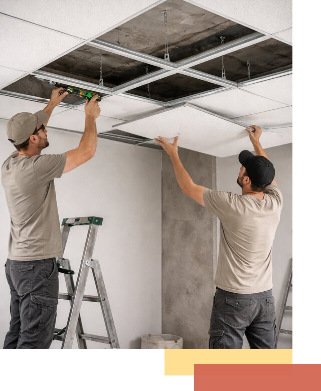 Монтаж потолка Армстронг под ключ в Александрове