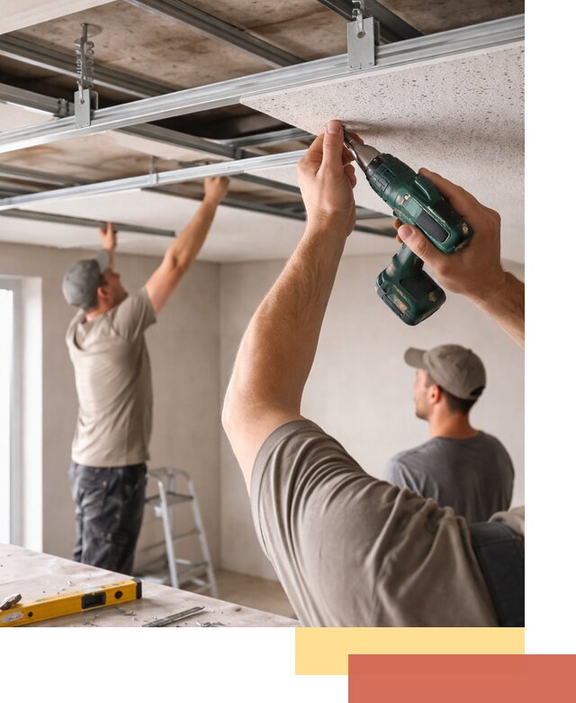 Монтаж акустического потолка в Александрове под ключ