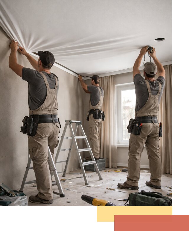 Монтаж матового натяжного потолка в Александрове качественно и быстро