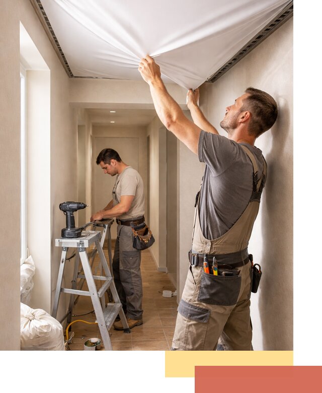 Монтаж натяжного потолка в прихожей в Александрове