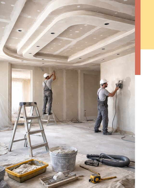 Многоуровневый потолок из гипсокартона в Александрове от 803 руб. под ключ | ОТДЕЛОЧНИК-Лкн