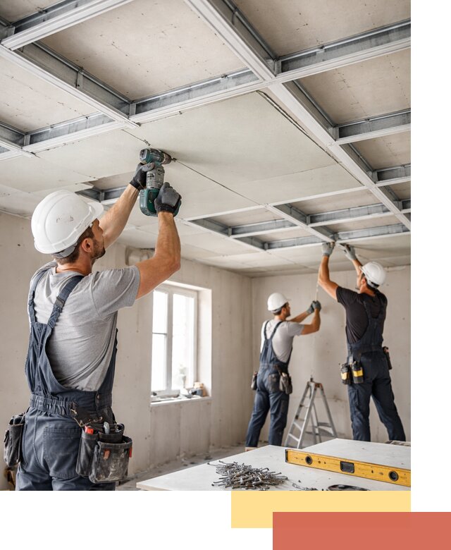 Кессонный потолок из гипсокартона под ключ в Александрове