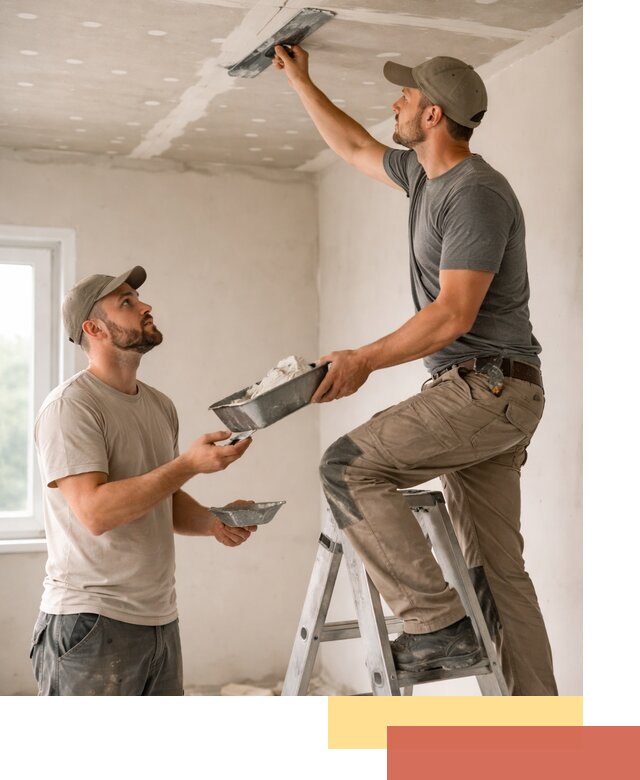 Шпаклевка потолка из гипсокартона в Александрове качественно и быстро