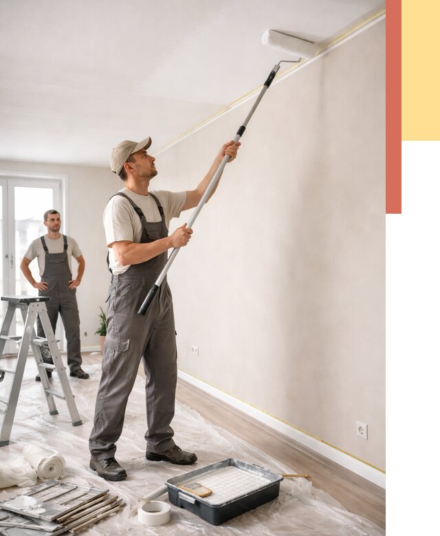 Покраска потолка из гипсокартона в Александрове от 4820 руб./м2 — услуги под ключ | ОТДЕЛОЧНИК-Лкн