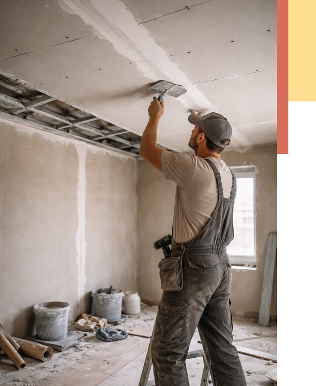 Ремонт потолка из гипсокартона в Александрове от 696 руб./м² — быстро и недорого | ОТДЕЛОЧНИК-Лкн