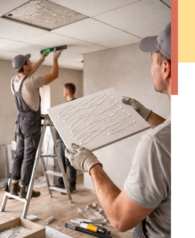 Монтаж потолочной плитки в Александрове от 4820 руб. — быстро и недорого | ОТДЕЛОЧНИК-Лкн