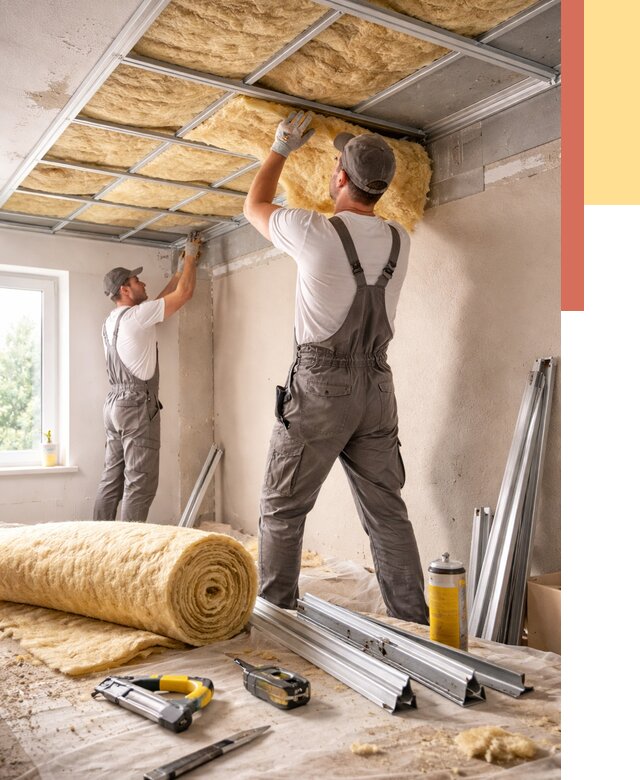 Утепление потолка в Александрове от 7712 руб/м2 — недорого, быстро, под ключ | ОТДЕЛОЧНИК-Лкн