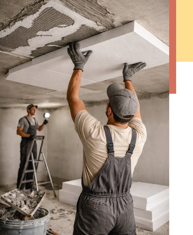 Утепление потолка пенопластом в Александрове от 4820 руб/м2 — недорого и быстро | ОТДЕЛОЧНИК-Лкн