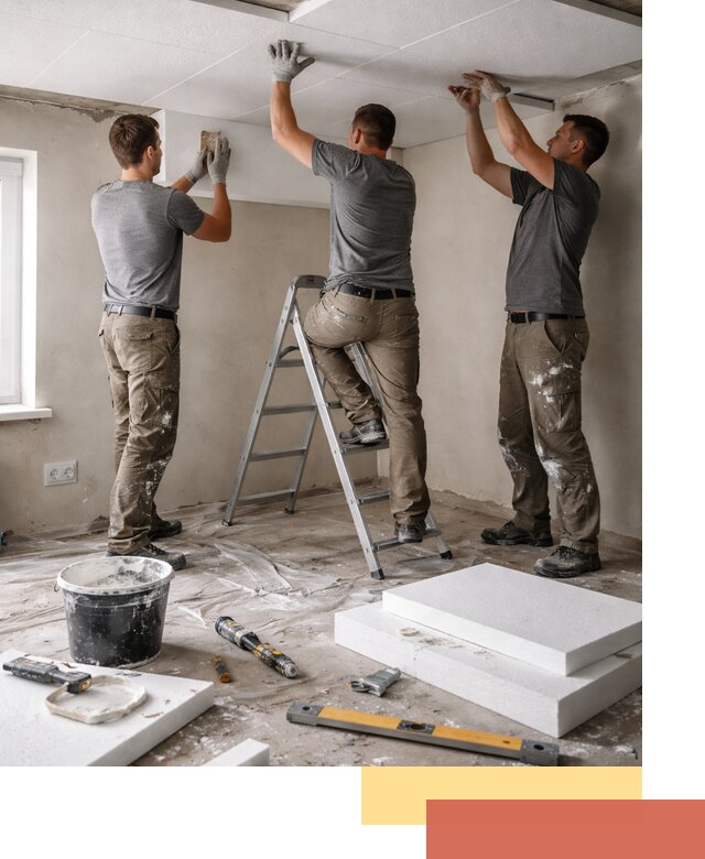 Утепление потолка пенопластом в Александрове быстро и качественно